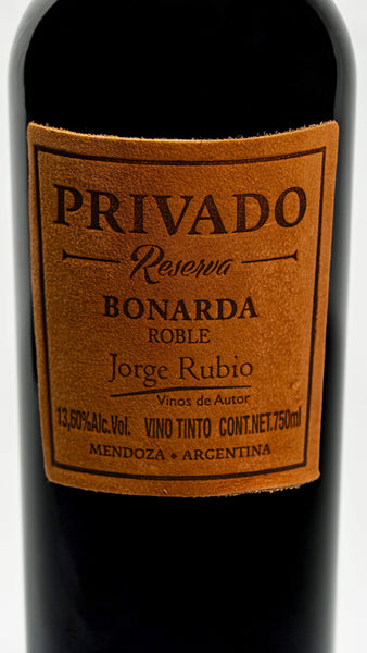Privado Reserva Bonarda 2018-Jorge Rubio-2018,Bonarda,De Autor,Jorge Rubio,Tinto