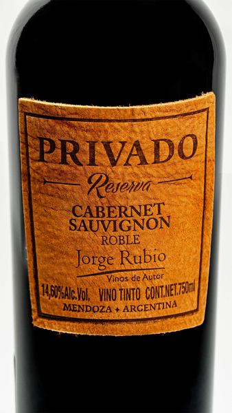 Privado Reserva Cabernet Sauvignon 2018-Jorge Rubio-2018,Cabernet Sauvignon,De Autor,Jorge Rubio,Tinto